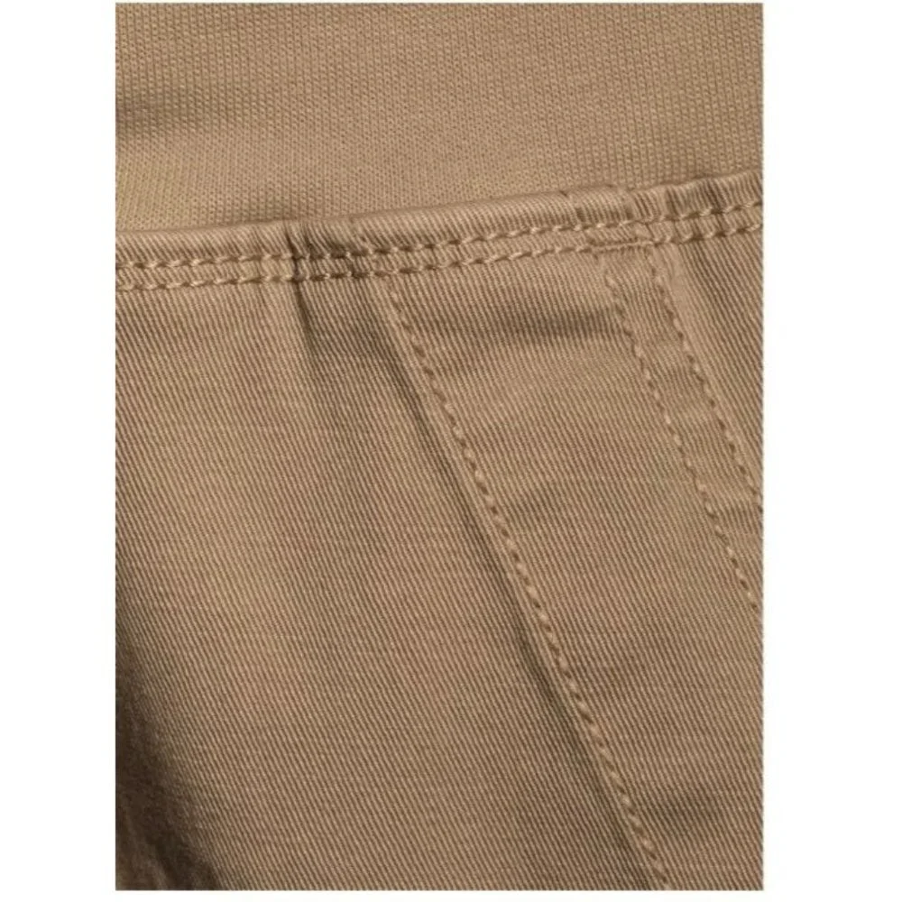Pants cargo capri bottom tan cream plus size pants - Picture 6 of 11